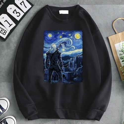 Starry Kaer Morhen Prints 2020 New Hoody For Men Casual Fitness Streetwear Creativity Fleece Hoodys Autumn Loose Mens Hoodie Man