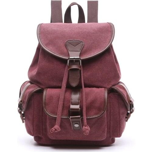 Hot! New Arrival Brand Korea Men Women Multi-function Preppy Canvas Bag Teenage Girl Couple Weekend Backpack Mochila Escolar B13