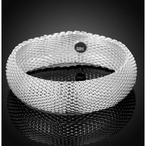 Hot Popular brands fine Vintage Round bangle 925 Sterling Silver Bracelets for Women Holiday gifts Fashion Wedding Party Jewelry