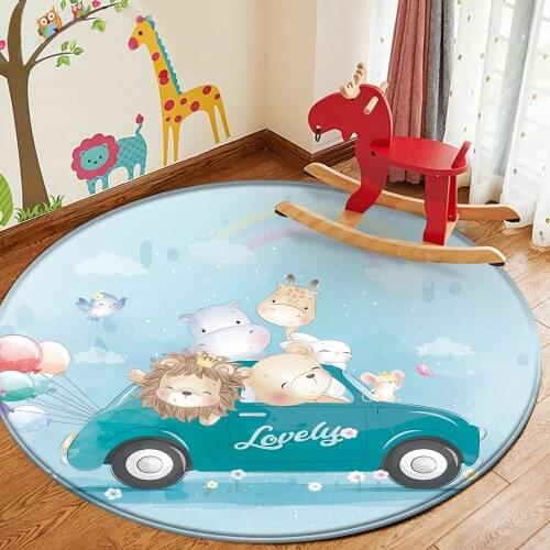 Cute Cartoon Fox Children Comfortable Carpet Non-Slip Flannel Rug Baby Hand Print Bathroom Door Floor Mat Tapis Salon Rugs Bath
