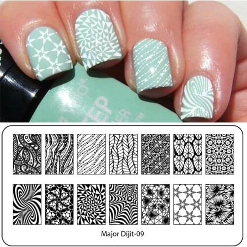 Fashion DIY Polish Beauty Nail Art Image Stamp Stamping Plates 3D Nail Art Templates Stencils Manicure Tools