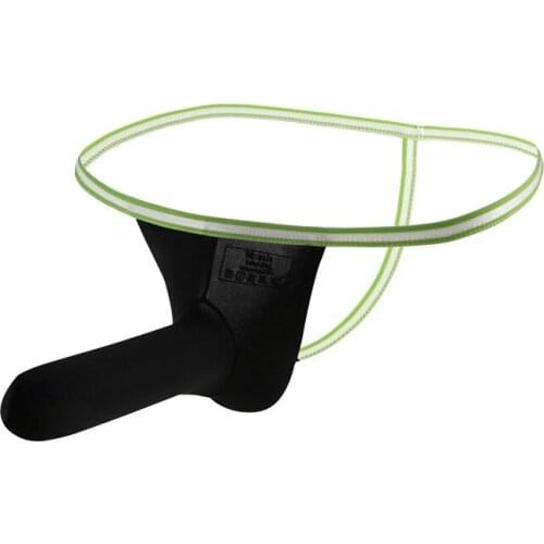 Mens G-String Sexy JJ Pouch Bulge Thong Gay Underwear Man Transparent Ice Silk Panties Lingeries Erotic Penis Bikini Slip Homme