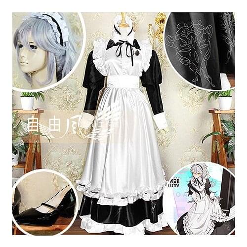 [Customized] Game Girls Frontline M1 Cheetah Cocktail Maid Outfit Cosplay Costume Women Halloween Free shipping 2019 STOCK New