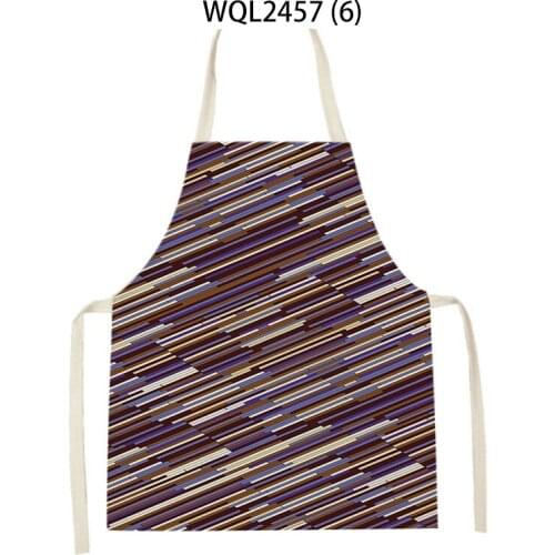 Nordic Geometric Print Abstract Pattern Kitchen Apron Unisex Bib Home Cooking Roast Coffee Shop Cleaning Accessories Delantal