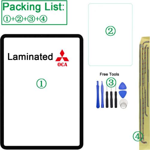 1Pcs Front Touch Glass Screen With OCA For iPad Pro 11-inch 2018/2020 1st/2nd Generation A1980 A1934 A2013/A2228 A2068 A2230