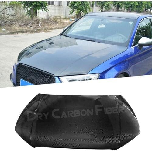 Carbon Fiber Front Engine Hood For Audi A3 S3 2013 2014 2015 2016 2017 2018 Car Bonnet Cap