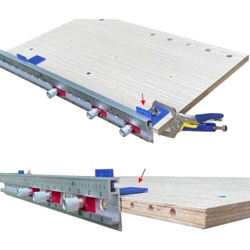 Doweling Jig Woodworking 3 In 1 Hole Punch Locator Drill Guide Positioner for Furniture Fast Connecting Woodworking DIY Tools