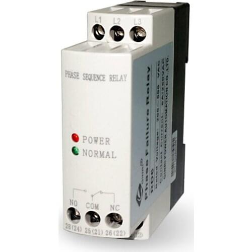 Phase Sequence Phase Failure Protect Relay JVRD6 200-500VAC Three Phase Voltage Monitor Relay