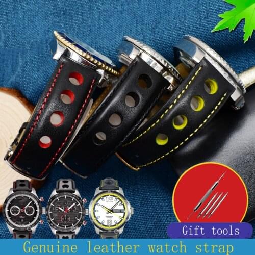 Genuine leather watch strap for tissot watchband Wristwatch belt mens leather bracelet 20mm sport wristwatches band