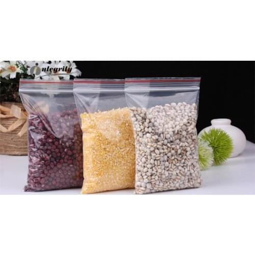 500pcs 11*16 cm Self Seal Plastic packaging Sundries Storage Waterproof zipper poly Festive Party Supplies Gifts Bags