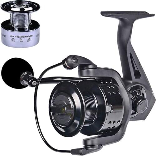 Spinning Reel Fishing Metal Rocker Arm 3000-7000 Long Cast Spool Front Rear Drag Spinning Wheel for Freshwater/Saltwater