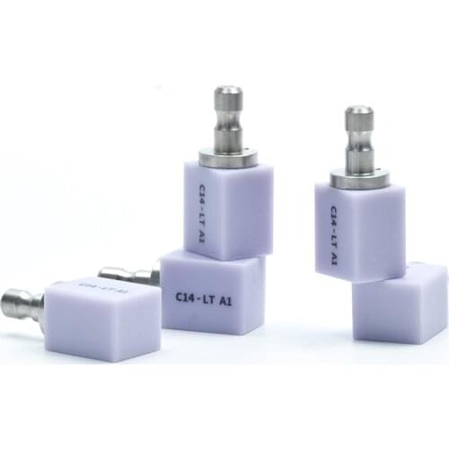 Dental Lithium Disilicate Veneer CAD/CAM Emax Yucera Glass Ceramic Blocks for Sirona Cerec Inlab C14 Chair Side Block