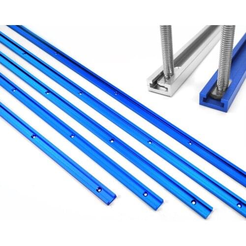 T Screw Fixture Slot Aluminium Woodworking T-slot Miter Track Jig Miter Track Stop for Router Table Bandsaws DIY Tools 300-600MM