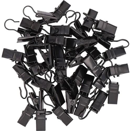 100pcs Curtain Clips Hook Stainless Steel Shower Drapery Clip for Hanging Drapes
