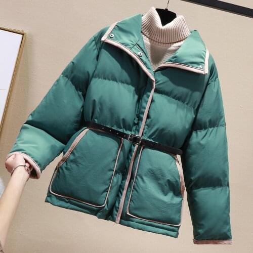 KMETRAM Winter Jacket Women Clothes 2020 Fashion Parka Women Coat Female Short Korean Jacket with Belt Manteau Femme MY5220