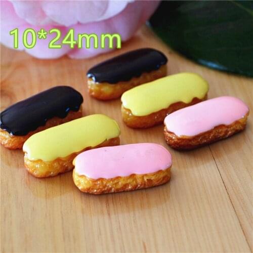 10PCS bread Resin Flat back Cabochon imitation food Art Supply Decoration Charm Craft