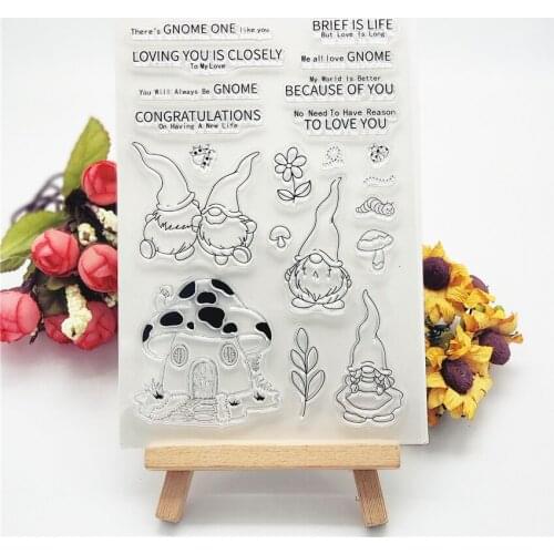11x16CM Easter elf transparent seal clear stamps silicone seal roller stamps DIY scrapbook album / card production