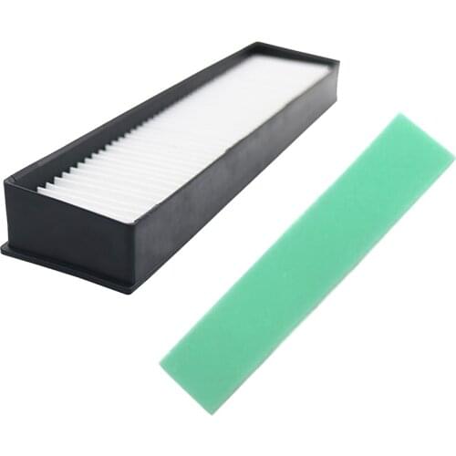 2pcs/lot 1PC H11 HEPA Filter and 1pc green sponge for LG Hom Bot VR6270LVM VR65710 VR6260LVM VR6370LVM series Robot Cleaners