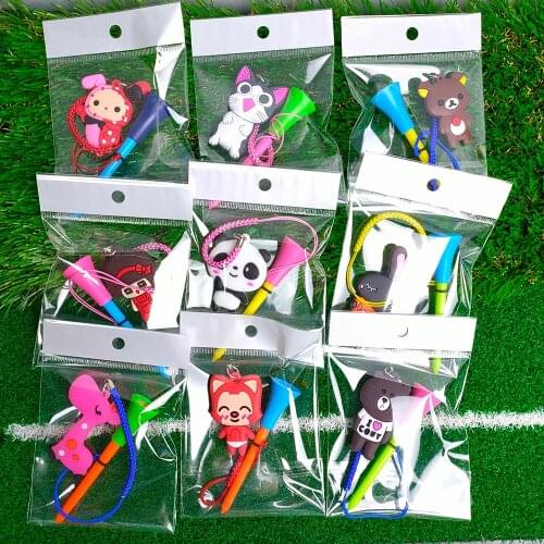 3Pcs Rubber Golf Tees plastic golf sit Prevent loss Ball Holder And Braided Rope Golf Gift