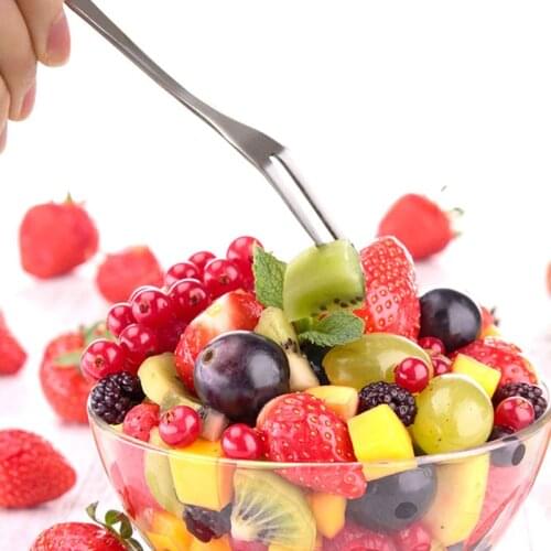 6/12pcs Stainless Steel West Tableware Fruit Fork Set Tableware Multiple Use Snack Cake Dessert Forks Cafeteria Home Accessory