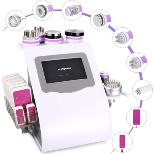 9in1 LED Laser Fat Burning Weight Loss 40K Ultrasonic Slimming RF Vacuum Logo Customization Machine