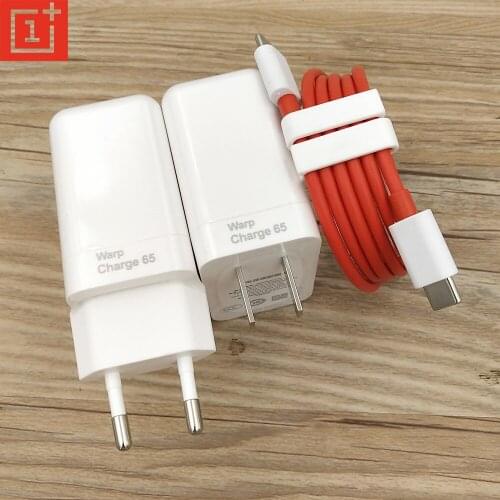 Oneplus Warp Charge 65W Power Adapter EU/US Quick Charger 65w Type C To Type C Cable For One Plus 1+ 9 8 Pro 9R 8T Nord N100 N10