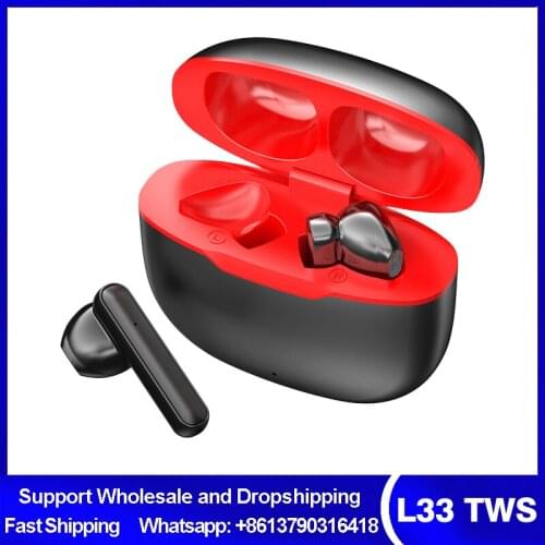 L33 TWS Wireless Earphone Bluetooth 5.0 Headphones Sport Earbuds Waterproof Noise Cancelling Music Headset Touch Earphone Xiaomi