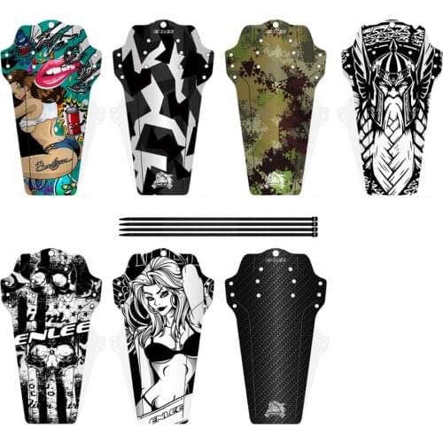 Carbon Fiber Pattern Color Mtb Mudguard DH Downhill Mountain Road Cycling Wheel Eyebrow Bicycle Wing Protector Bike Accessories