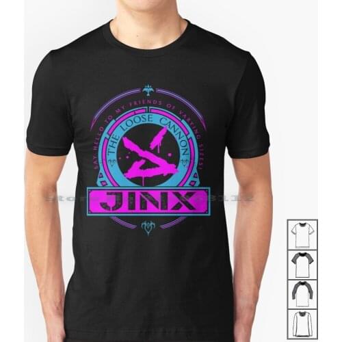 Jinx-Limited Edition T Shirt 100% Cotton Esports E Sports Ad Carry Middle Lane Support Jungler Top Lane Marksman Fighter Tank
