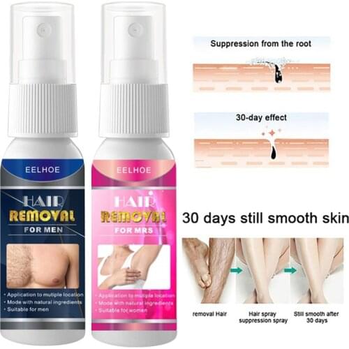 50/30/20/10ML Powerful Hair Removal Growth Inhibitor Spray For Women And Man Beard Depilatory Painless Hair Bikini Arm Legs Hot