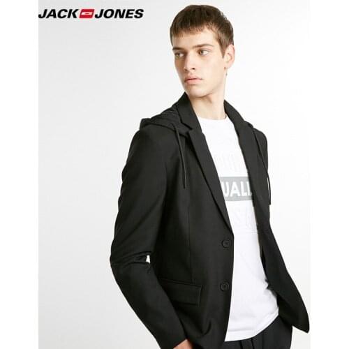 Jack Jones men wool blended casual hooded jackets Coat | 218408504