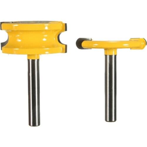 2Pcs 1/4" Diameter Canoe Flute and Bead Router Bit set 1/4" Shank Wood Milling Cutter for Woodworking Cutter Set