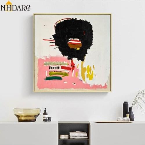 Abstract Graffiti Style Decoration Posters and Prints Canvas Art Painting Square, Wall Pictures for Living Room, Home Decor