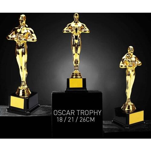 Oscar Trophy Awards 18cm/21cm/26cm Gold-Plated-Replica Team Sport Competition Craft Souvenirs Plastic Party Celebrations Gifts