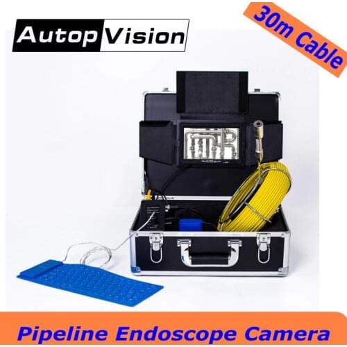 WP71 30M Cable Industrial Video Snake Endoscope Borescope Camera 7''LCD Waterproof Pipeline drain Sewer Inspection Camera System