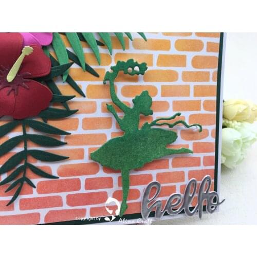 AlinaCraft METAL CUTTING DIES dancing girl cut knife mold art cutter Scrapbooking PAPER CRAFTER album card made punch stencils