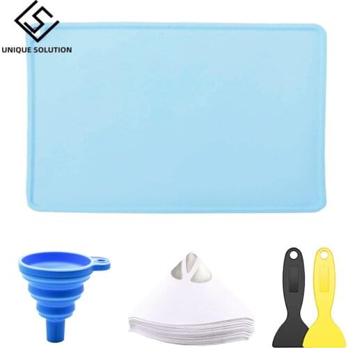 Silicone Slap Mat LCD 3D Printer Accessories Spade,Resin Filter,Paper Paint Filter