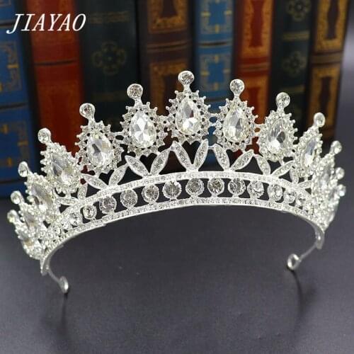 Wedding Bridal Crystal Tiara Crowns Rhinestone Head Accessories Crystal Tiaras and Headpieces Brides Hair Accessories
