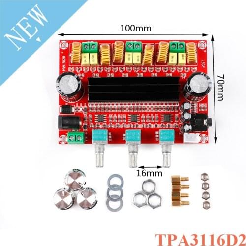 TPA3116D2 2.1 Digital Audio Power Amplifier Board Module DC 24V 2*80W+100W TPA3116 1 Channel Speaker Amplifiers