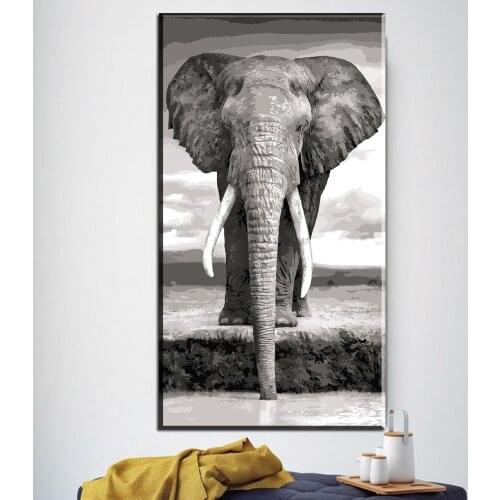 XX3389 Modern Canvas Painting Posters And Prints Home Decoration Elephant religion Art Wall Picture For Living Room unframed