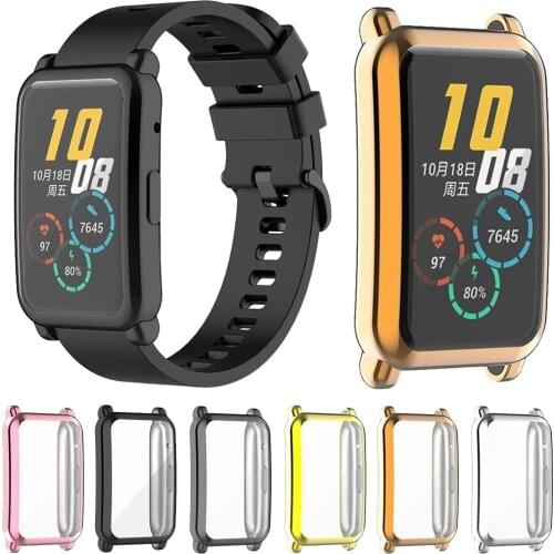 Newest Plating TPU Full Shell Protectors Case Frame For honor Watch ES Screen Protective Cover Bracelet For Honor Watch ES Cases