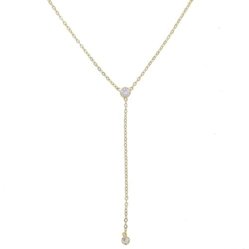 BL26 necklace women jewelry hot sell product send with dust bag 1 white stone 45cm chain lover pendant