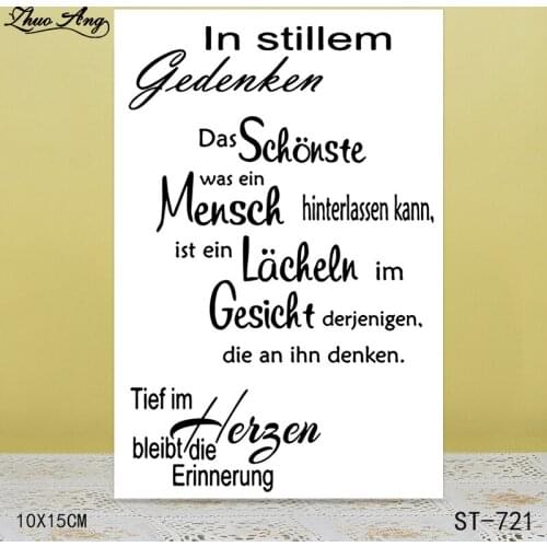 ZhuoAng Silently thinking about transparent silicone stamps / stamps DIY scrapbook / album decoration transparent seal