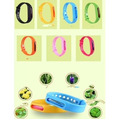 100pcs Waterproof candy jelly color Anti Mosquito Pest Insect Bugs Repellent Repeller kids silicone Wrist Band Bracelets
