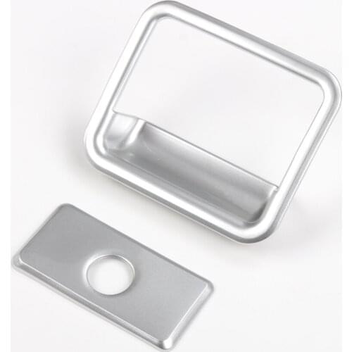 2Pcs/set Car Interior Passenger Seat Storage Box Handle Grab Switch Cover Trim Stickers For Nissan Patrol 2017+ ABS