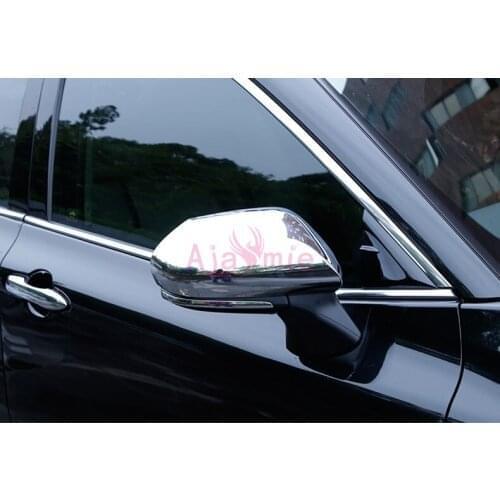 2018 Silver Color Door Miror Overlay Rearview Cover Panel ABS Frame Chrome Car Styling For Toyota Camry Accessories