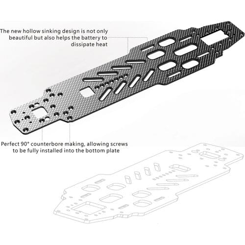 2021 RC Radio car 3RACING D5S Carbon fiber second floor front rear shock 1:10 Direct Fit Drifting Solid Carbon Fiber Upgrade Kit