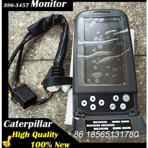 386-3457 High Quality 100% New Monitor 3863457 CAT E312D E320D E324D E323D E325D E336D E345D Caterpillar Excavator Display Panel