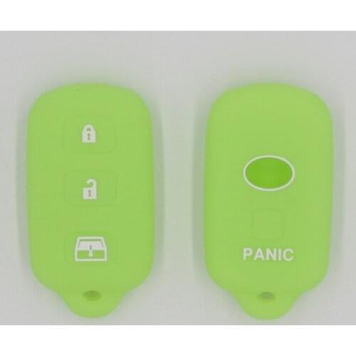 4PC FOB Car Key Cover Silicon Case For Peugeot Partner Expert Boxer For Toyota aygo