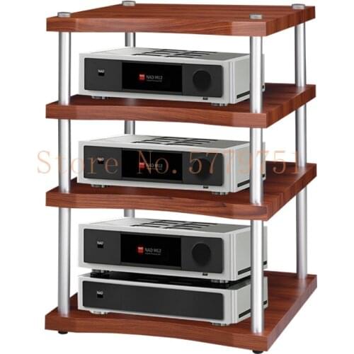 4 layer & 3layer Amplifier Cabinet Home Audio Amplifier Rack Wooden Metal KTV Standing Cabinet